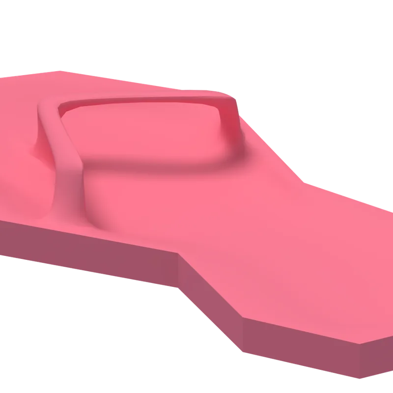 A close view of where the strap joins