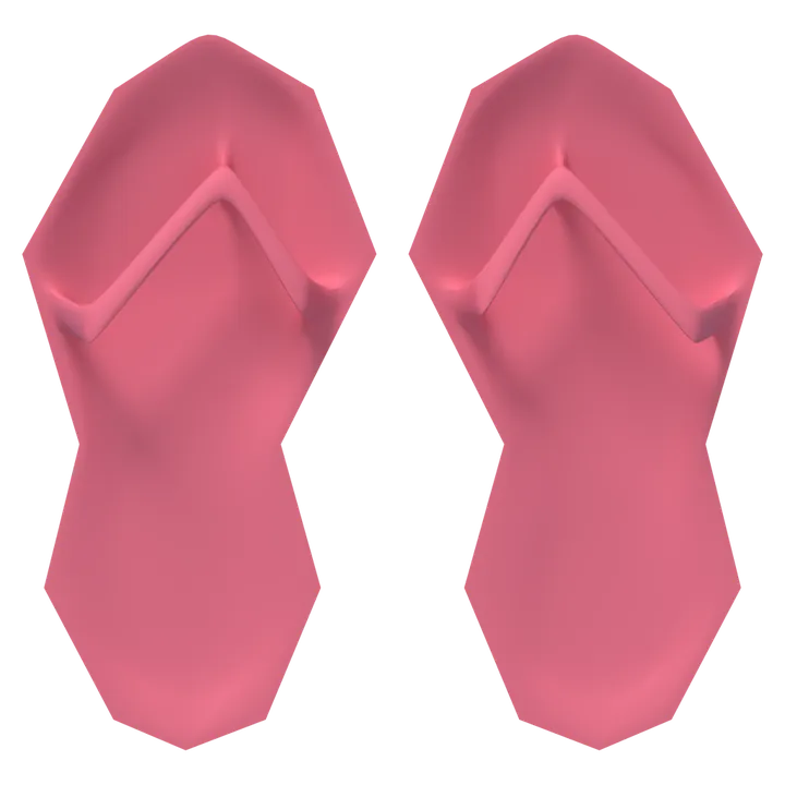 A pair of Pink Flips seen from above